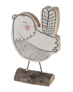 Pájaro decorativo de madera